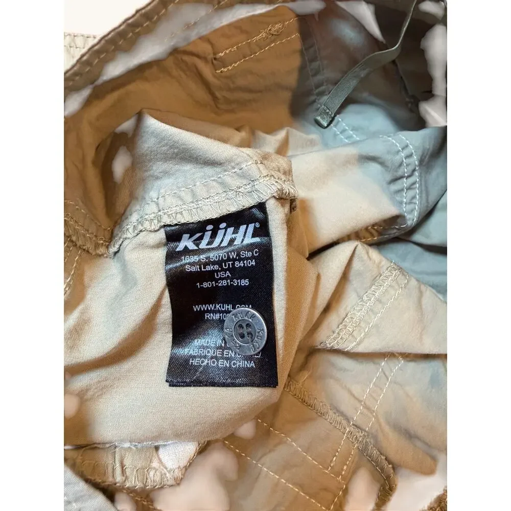 KUHL Women's Kontra Performance Hiking Shorts Size 10 Khaki Tan 6" Inseam - Picture 8 of 9
